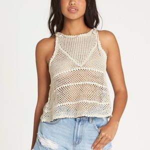 BILLABONG 🌴 Vacay Nites Crochet Tank